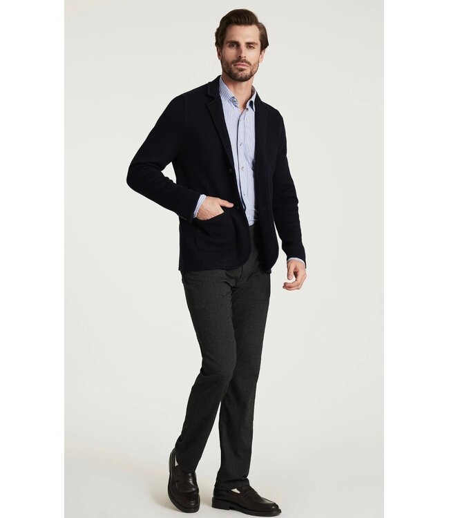 Modern Fit Navy Double Faced Knit Blazer