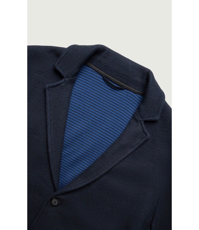 Modern Fit Navy Double Faced Knit Blazer
