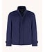 Navy Short Funnel Neck Coat