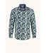 A FISH NAMED FRED Modern Fit Green Tokyo Signs Shirt