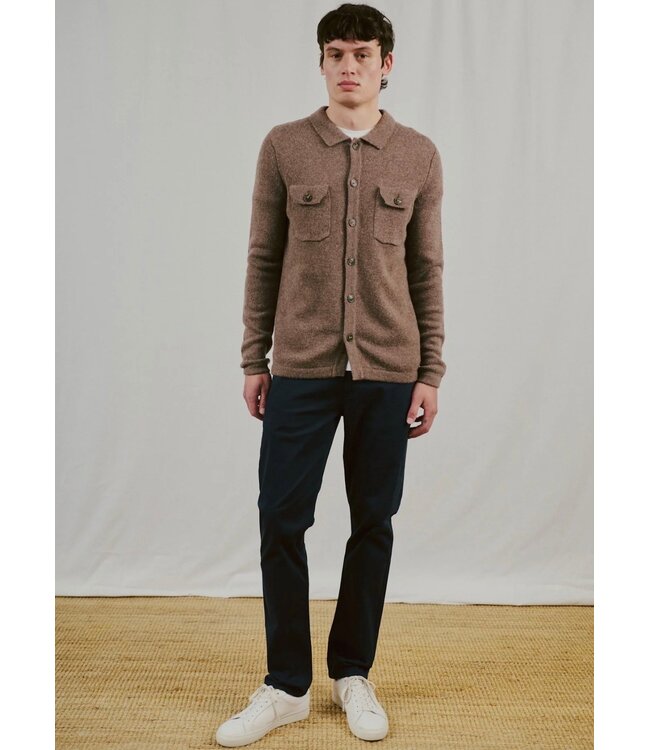 Modern Fit Green Albet 5 Pocket Pants