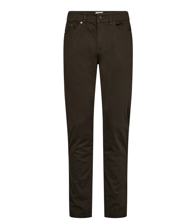 Modern Fit Green Albet 5 Pocket Pants