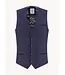 Slim Fit Navy Herringbone Vest
