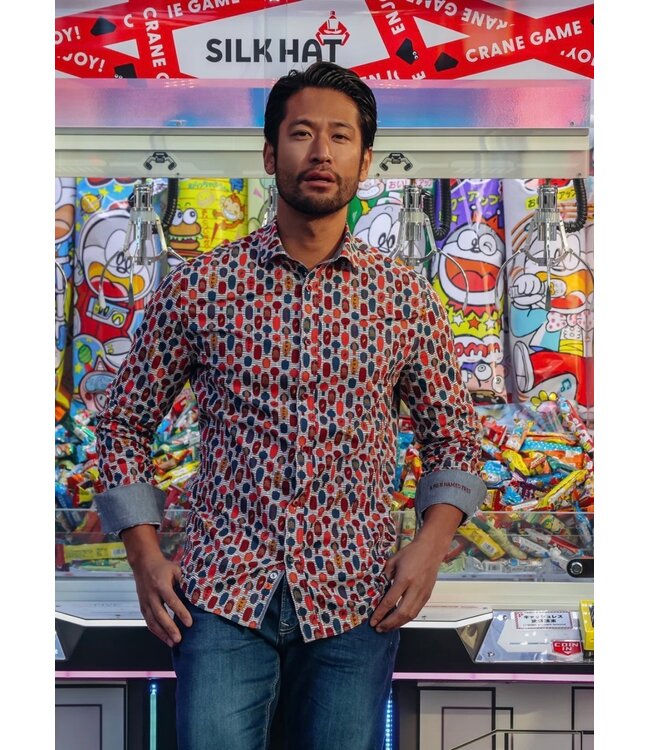 Modern Fit Red Lanterns Shirt