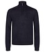 Navy Pelle 1/4 Zip Sweater