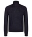 Navy Pelle 1/4 Zip Sweater