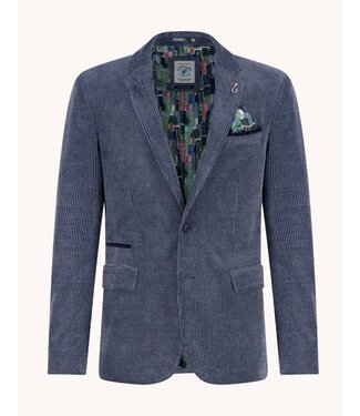 A FISH NAMED FRED Slim Fit Jeans Blue Ribbed Sport Coat