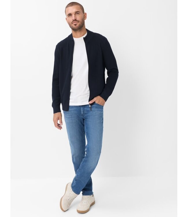 Slim Fit Mid Blue Used Denim Factory Jeans