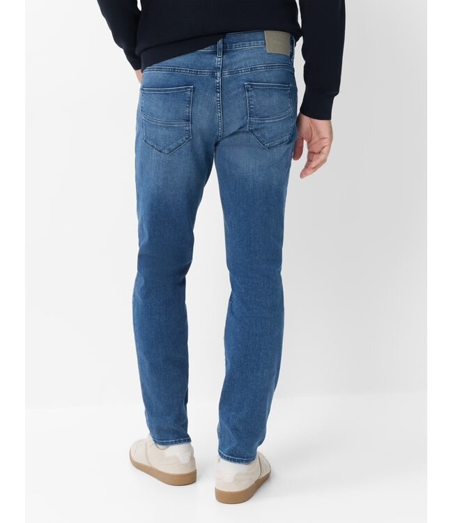 Slim Fit Mid Blue Used Denim Factory Jeans