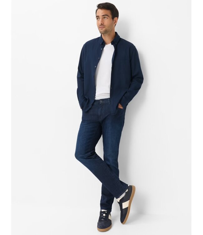 Slim Fit Dark Blue Used Cross Hatch Jeans