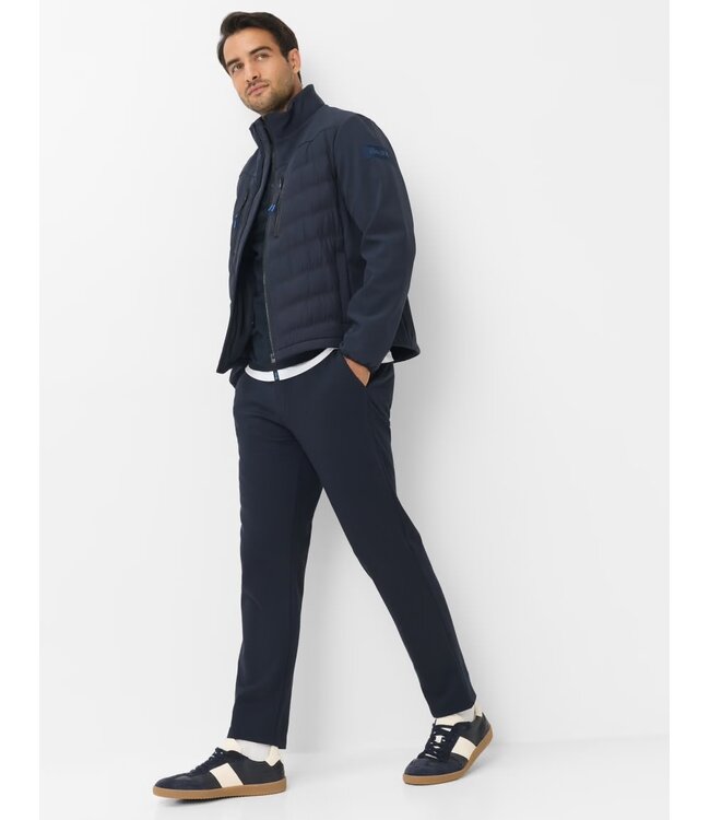 Navy Trevor Quilted Bomber