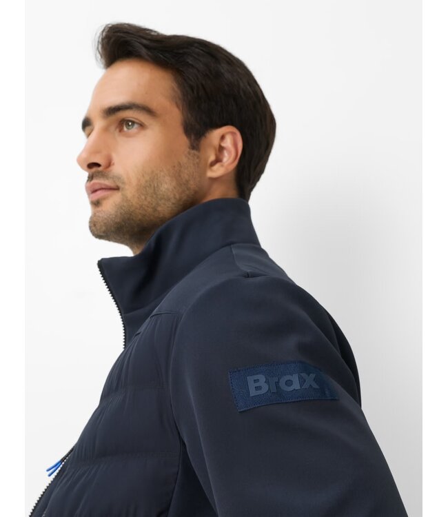 Navy Trevor Quilted Bomber