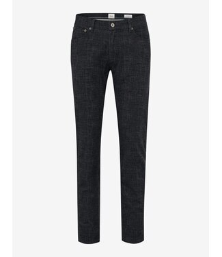 BRAX Slim Fit Navy Plaid Woo Look Pants