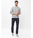 Modern Fit Navy Woo Look Pants