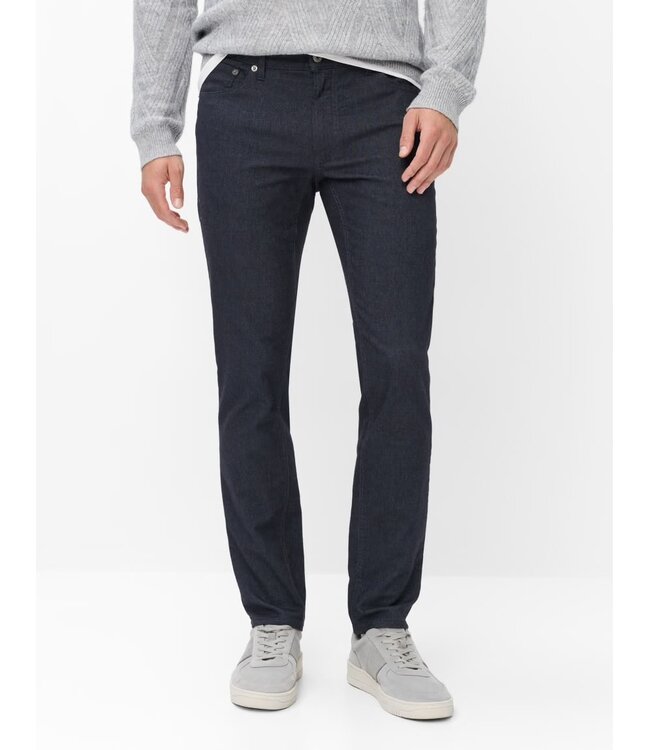 Modern Fit Navy Woo Look Pants
