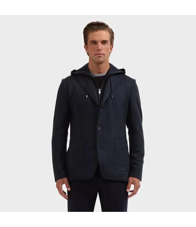 Navy Hooded Sport Coat