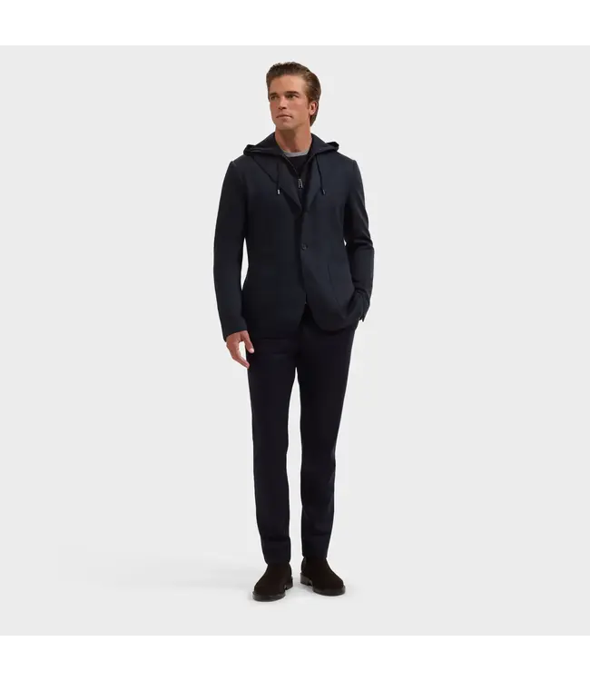 Navy Hooded Sport Coat