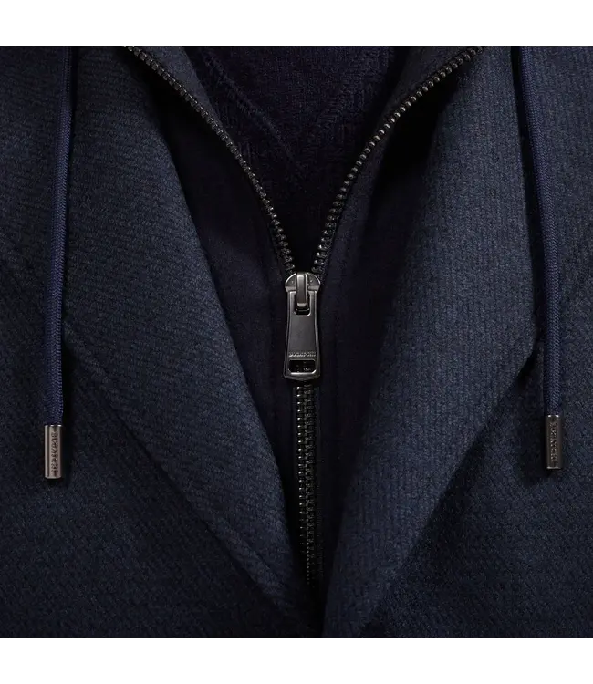 Navy Hooded Sport Coat
