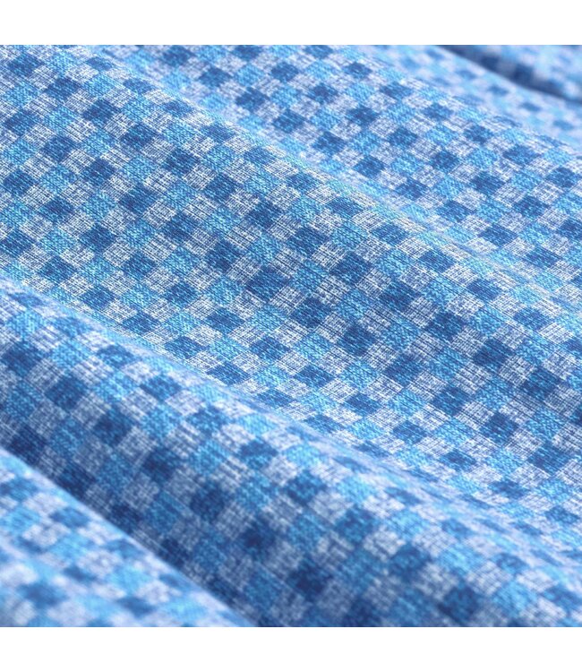 Modern Fit Marine Blue Check Shirt