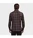 Modern Fit Burgundy Charcoal Plaid Shirt