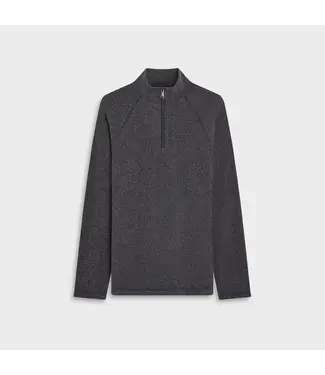 BUGATCHI Navy Herringbone 1/4 Zip