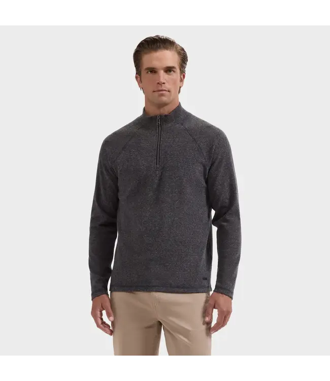 Navy Herringbone 1/4 Zip