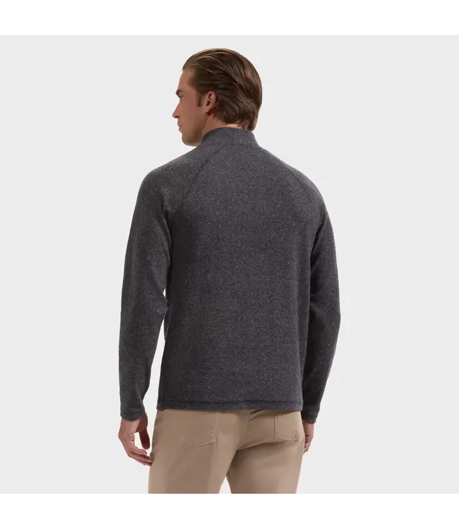 Navy Herringbone 1/4 Zip