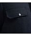 Navy Snap Button Block Overshirt