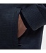 Navy Snap Button Block Overshirt