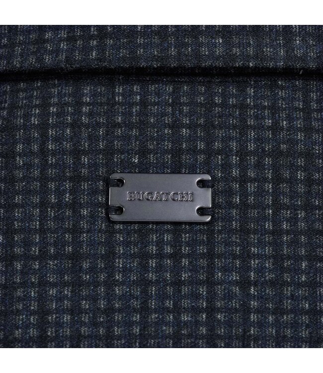 Navy Snap Button Block Overshirt
