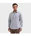 Modern Fit Marine Blue Tan Print Shirt