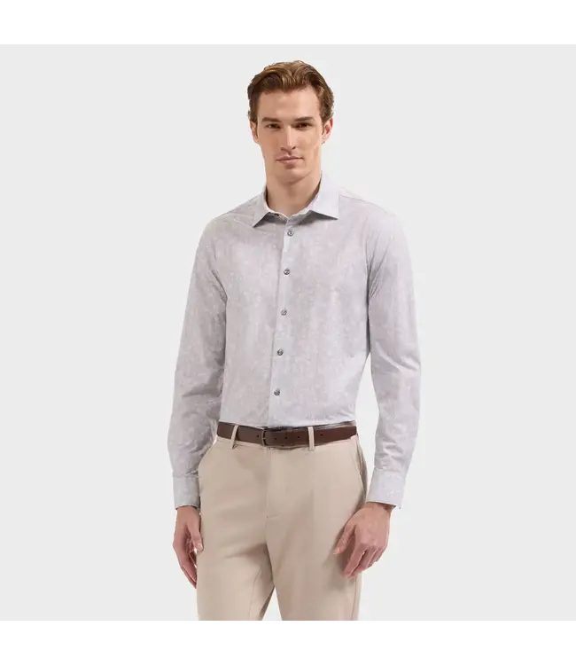Modern Fit Sand Floral Shirt