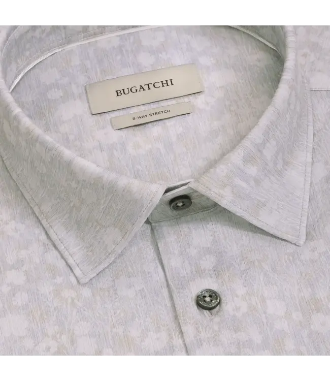 Modern Fit Sand Floral Shirt