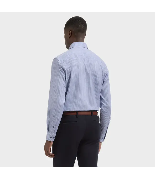Modern Fit Air Blue Herringbone Shirt