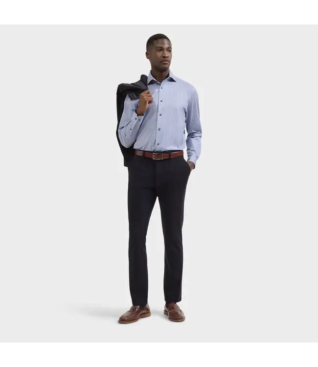 Modern Fit Air Blue Herringbone Shirt