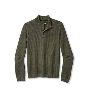 TOMMY BAHAMA Palm Moss Autumn Pier Button Neck