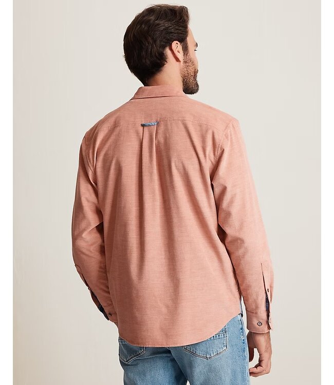 Classic Fit Faded Rose Coastline Cord Shirt