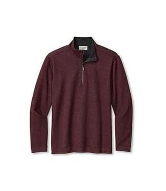 TOMMY BAHAMA Black Cherry Flipview 1/4 Zip