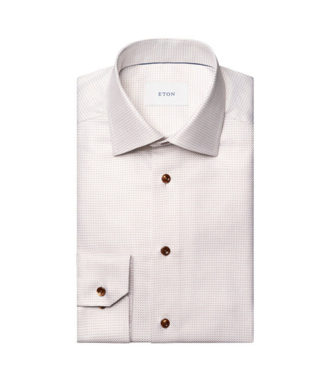 Modern Fit Tan Check King Twill Shirt