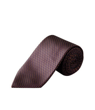 ETON Brown Navy Diamond Print Tie