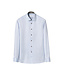 Slim Fit Blue Paisley Effect Twill Shirt