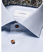 Slim Fit Blue Paisley Effect Twill Shirt
