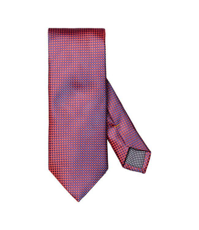 Red Blue Diamond Print Tie