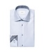Modern Fit Blue Textured Twill Shirt