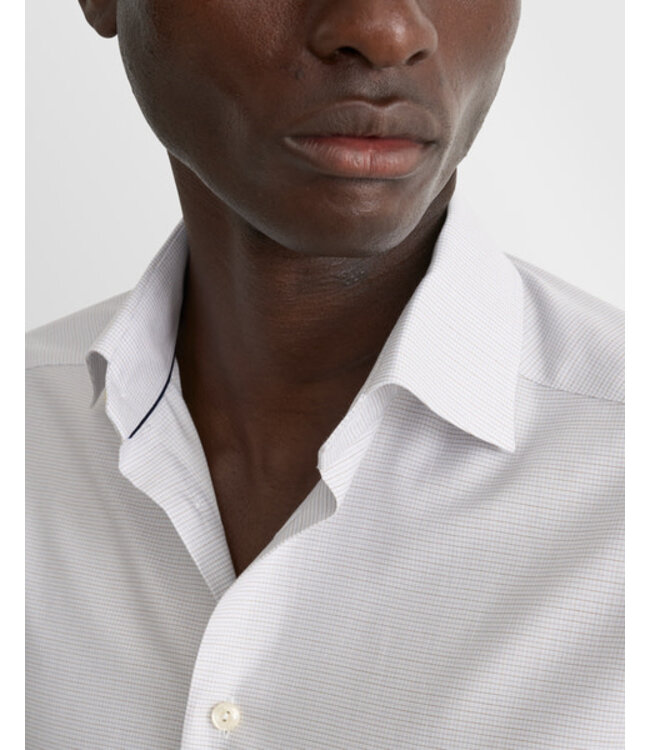 Modern Fit Tan Check Twill Shirt