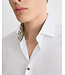 Slim Fit White Paisley Effect Twill Shirt