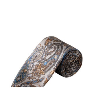 ETON Grey Multi Color Paisley Tie