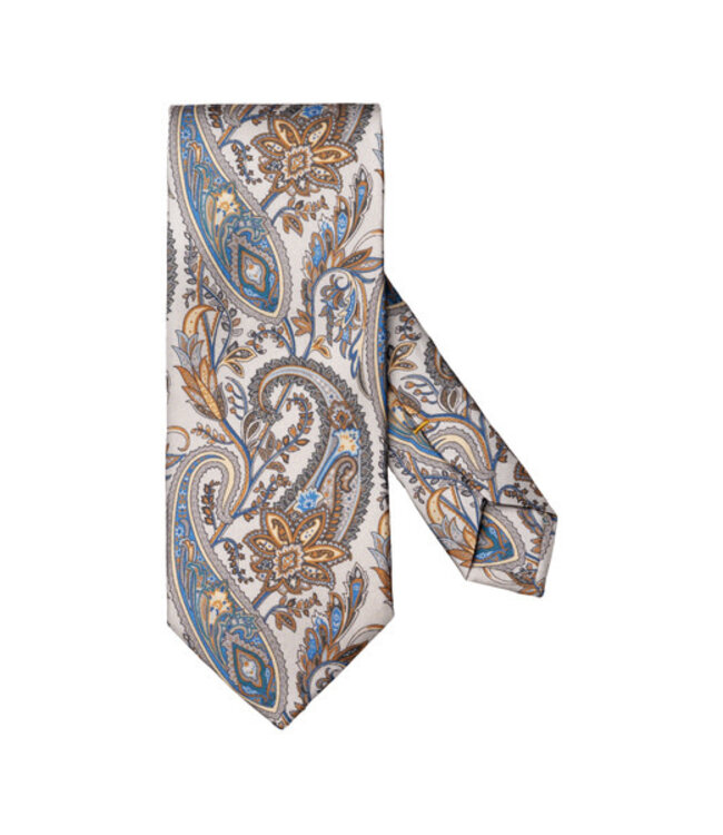 Grey Multi Color Paisley Tie