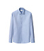 Slim Fit Blue Semi Solid Twill Shirt