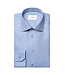 Slim Fit Blue Semi Solid Twill Shirt